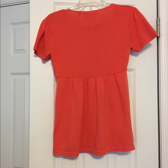 Esprit Soft Orange Knit Blouse - Picture 3 of 8